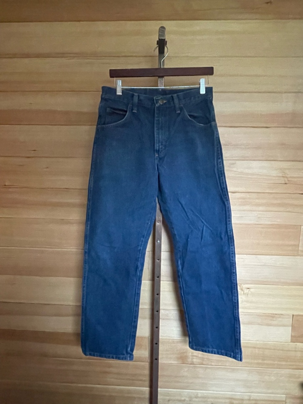 Wranglers Rustler Relaxed Straight Dark Blue Jeans Men’s 32/30